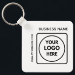 Custom QR Code Logo Text Corporate Swag Keychains Sleutelhanger<br><div class="desc">Promote your brand with this custom QR code logo and text corporate swag keychain. Perfect for businesses, startups, and teams wanting clean professional branding. Add your company logo, scannable QR code, or custom text to create stylish promotional accessories. Ideal for corporate giveaways, client gifts, networking events, and everyday branded business...</div>