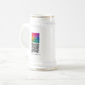 Custom QR Code Modern Elegant Upload Logo Bierpul (Voorkant links)