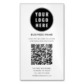 Custom QR Code Modern Logo Minimalist Magnetisch Visitekaartje (Voorkant Verticaal)