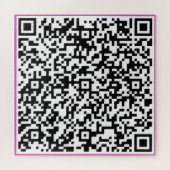 Custom QR Code Puzzle Example Your Surprise Gift Legpuzzel (Horizontaal)