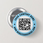 Custom QR Code Text Business Promotional Design Ronde Button 5,7 Cm (Voorkant /achterkant)