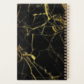 Custom QUEEN BEE Gold Marble Niet gedateerd Maande Planner (Achterkant)