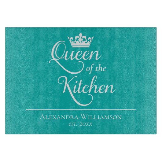 Custom Queen van de keuken Snijplank (Voorkant)