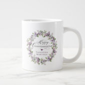 Custom Quinceanera Verjaardagscadeau Paarse Lila Grote Koffiekop (Rechts)