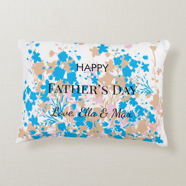 Custom Quote Design voor Dad's Special Day Accent Kussen (Achterkant)