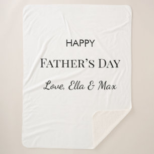 Custom Quote Design voor Dad's Special Day Sherpa Deken
