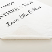 Custom Quote Design voor Dad's Special Day Sherpa Deken (3/4)