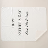 Custom Quote Design voor Dad's Special Day Sherpa Deken (Voorkant (horizontaal))
