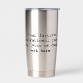 Custom Quote Geïsoleerde Drinkbeker (Links)