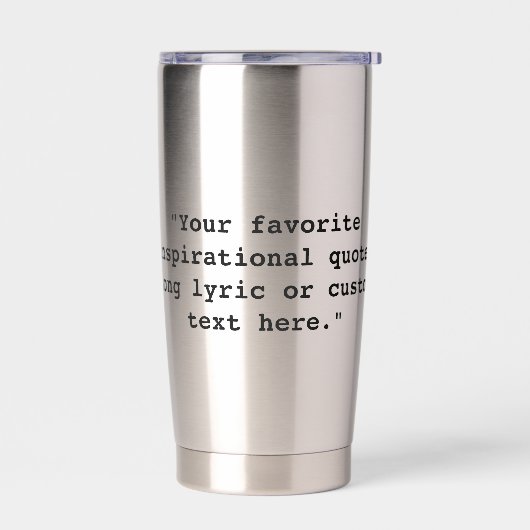 Custom Quote Geïsoleerde Drinkbeker (Links)