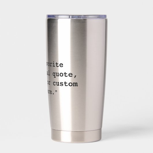 Custom Quote Geïsoleerde Drinkbeker (Achterkant)