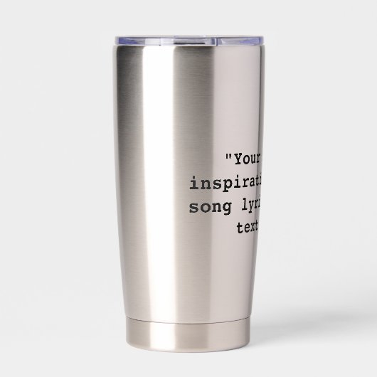 Custom Quote Geïsoleerde Drinkbeker (Voorkant)