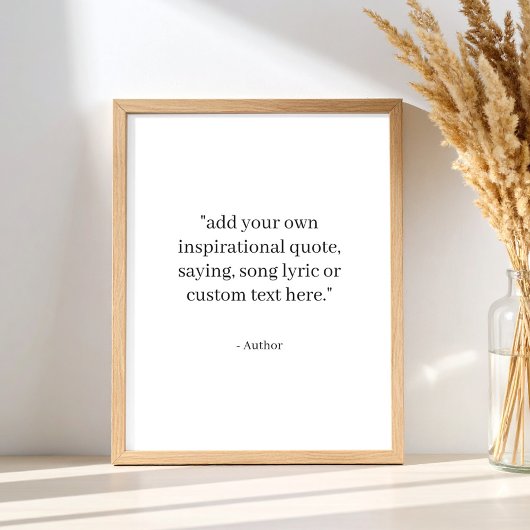 Custom Quote Poster