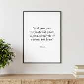 Custom Quote Poster