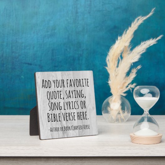 Custom Quote Saying Bible Verse Personalized Gift Fotoplaat (Insitu)