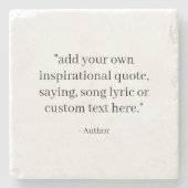 Custom Quote Stenen Onderzetter (Voorkant)