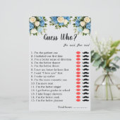 Custom "Raad eens wie?" Game Sheet voor koppels (Staand voorkant)