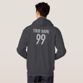 "Custom Racer Name/Number" Sledders.com Hoodie (Achterkant volledig)