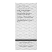 Custom Rack Kaart, Classic Black Design, Print uw Reclamekaart (Achterkant)