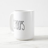 Custom RAE DUNN geïnspireerd TIO POOPS Koffie Mok (Voorkant links)