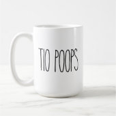 Custom RAE DUNN geïnspireerd TIO POOPS Koffie Mok (Links)