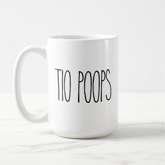 Custom RAE DUNN geïnspireerd TIO POOPS Koffie Mok (Links)