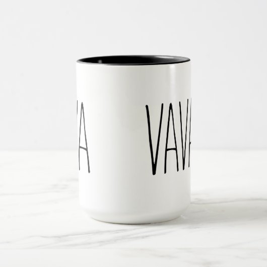 Custom RAE DUNN geïnspireerd VAVA Coffee Mok (Midden)