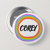 CUSTOM Rainbow Button (Voorkant /achterkant)