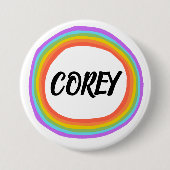 CUSTOM Rainbow Button (Voorkant)