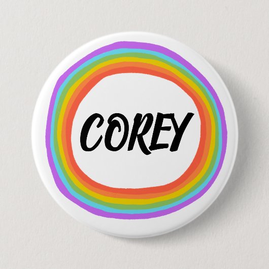 CUSTOM Rainbow Button (Voorkant)