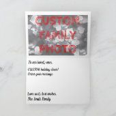 CUSTOM Rainbow Kerstmis Kaart (Binnen)