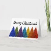 CUSTOM Rainbow Kerstmis Kaart (Voorkant)