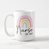 Custom Rainbow Nurse Graduation Mug Gift for Her Koffiemok (Links)