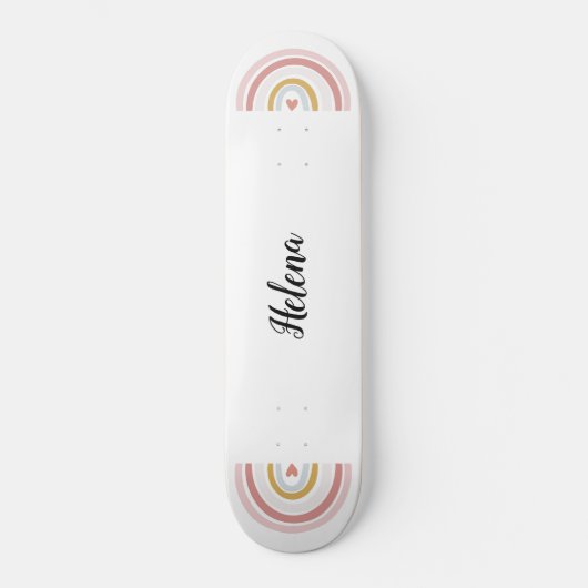 custom rainbow skateboard (Voorkant)