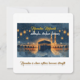 Custom Ramadan Mubarak Card – Personalized Arabic  Kaart