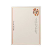 Custom Real Estate Autumn House Notepad Notitieblok (Linkerzijde)