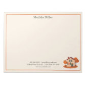 Custom Real Estate Autumn House Notepad Notitieblok (Voorkant)