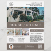 Custom Real Estate Broker Realtor Marketing Flyer (Voorkant)
