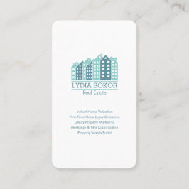 Custom Real Estate Business Card with QR Code Visitekaartje