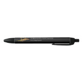Custom Real Estate Company Chic Black Gold Zwarte Inkt Pen (Bodem)