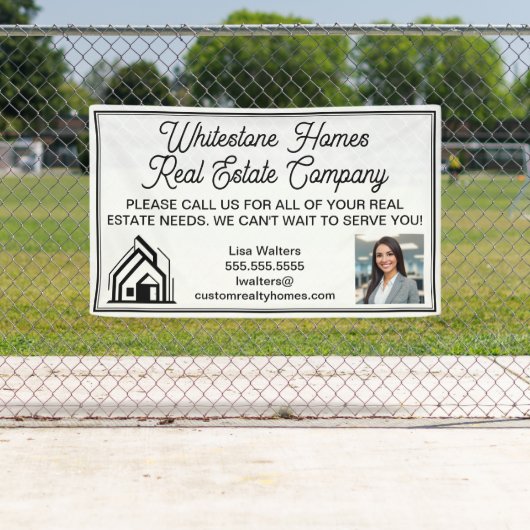 Custom Real Estate Company Logo Advertising Spandoek (Insitu)
