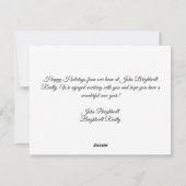 Custom Real Estate Company Prettige feestdagen Red Feestdagenkaart (Achterkant)