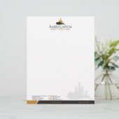 CUSTOM Real Estate Letterhead V2 Herzien Briefhoofd Ontwerp (Staand voorkant)