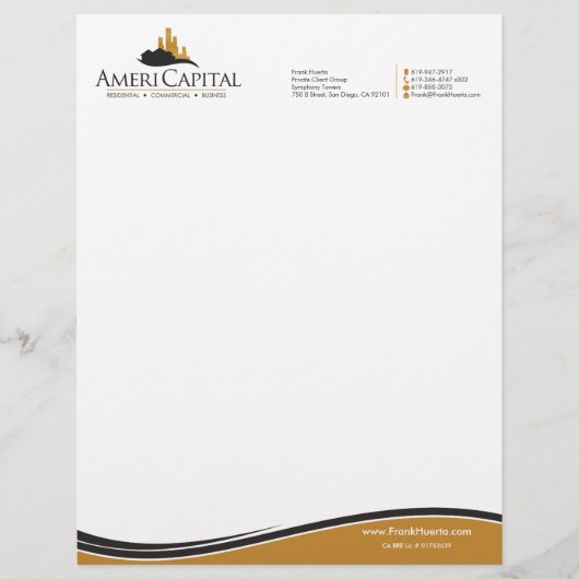 CUSTOM Real Estate Letterhead V4 Briefhoofd (Voorkant)