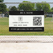 Custom Real Estate QR | For Sale Black White  Spandoek (Insitu)