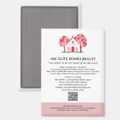 Custom Real Estate Referral Program Magneet (Voorkant / Achterkant)