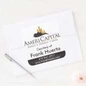 CUSTOM Real Estate Vierkante Sticker (Envelop)