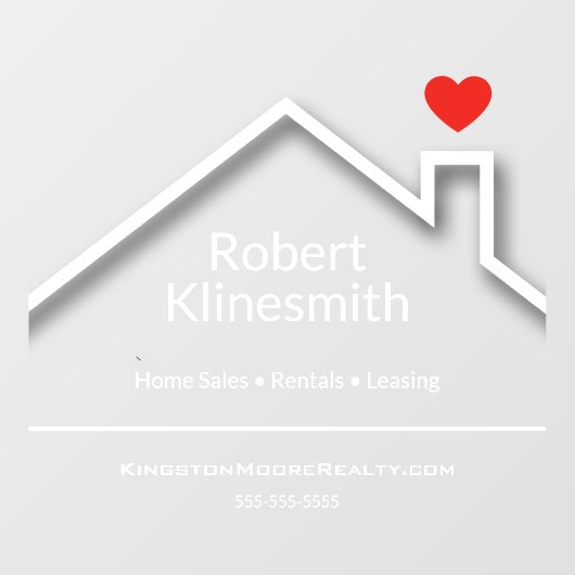 Custom Realtor-Kantoor Raamsticker (Vel)