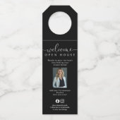 Custom Realtor Open Huis Fles Labels (Voorkant)