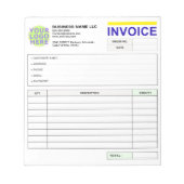 Custom Receipt Books | Logo, Sales Order Form Notitieblok (Voorkant)